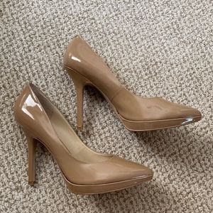Like new (worn once) beautiful nude stilettos!